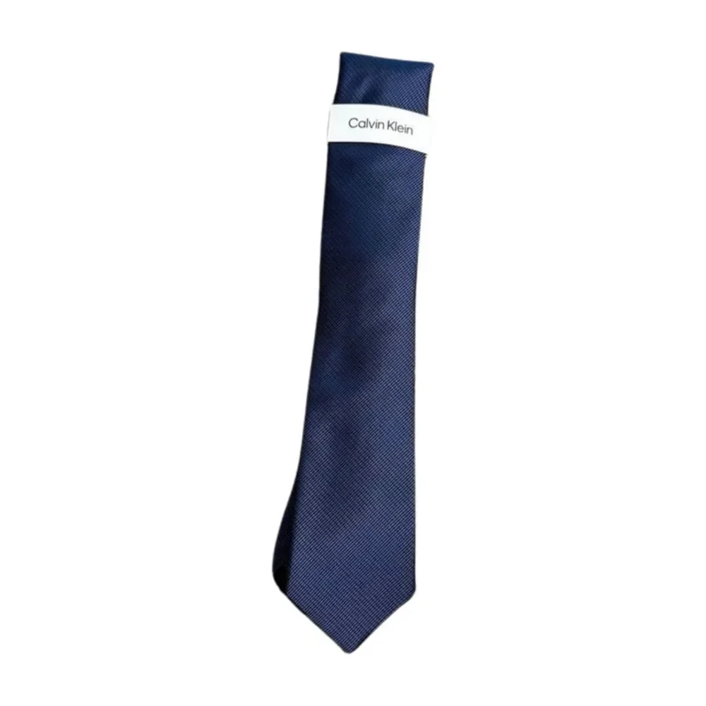 CALVIN KLEIN Men's Stitch Solid Textured Tie Purple OS B4HP